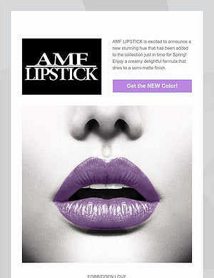 AMF LIPSTICK ANNOUNCES RELEASE OF ITS NEWEST LIPSTICK COLORS