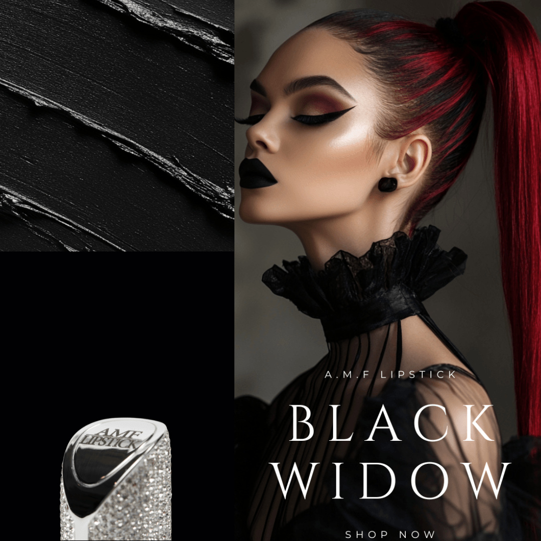 LIMITED EDITION | Black Widow in Our Luxe Rhinestone Tube