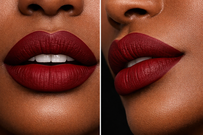 long lasting matte bloody red lipstick 