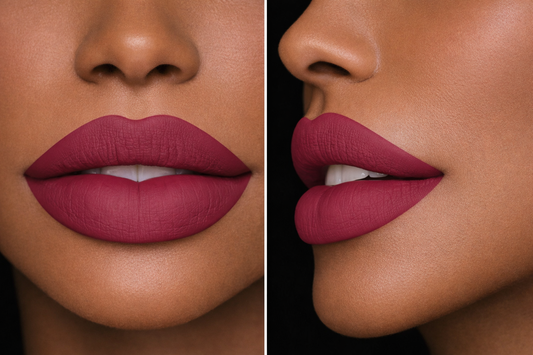 woman wearing best lipstick matte lipstick color muave